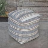 Uttermost Mesick Handwoven Gray Pouf - Home Elegance USA