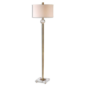 Uttermost Mesita Brass Floor Lamp - Home Elegance USA