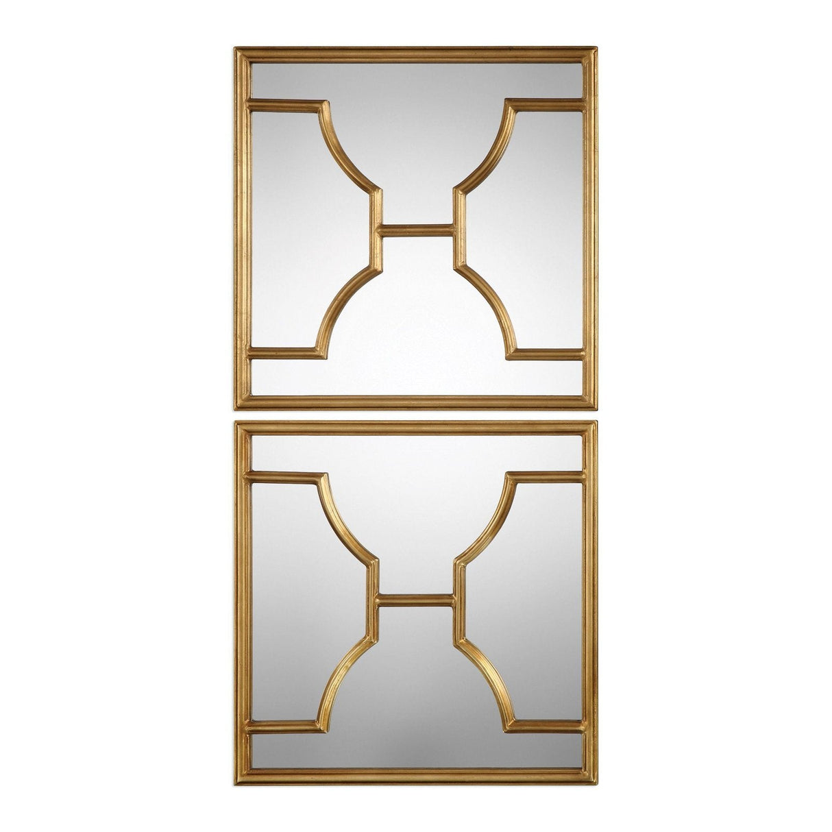 Uttermost Misa Gold Square Mirrors - Set Of 2 - Home Elegance USA