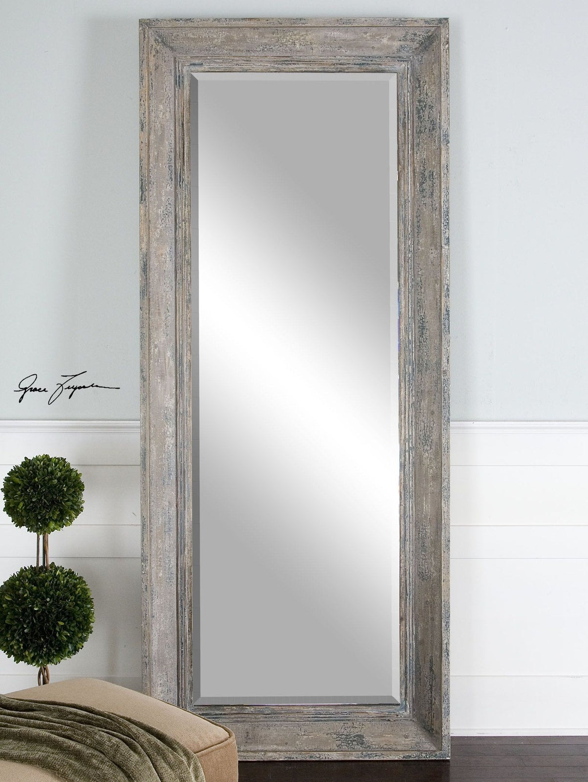 Uttermost Missoula Distressed Leaner Mirror - Home Elegance USA