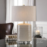 Uttermost Modica Taupe Ceramic Lamp - Home Elegance USA