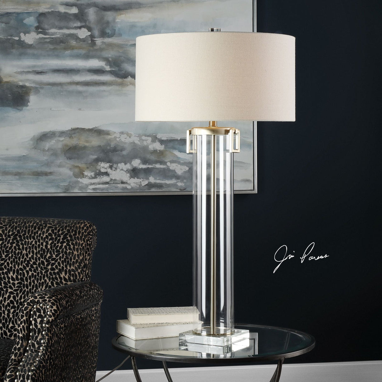 Uttermost Monette Tall Cylinder Lamp - Home Elegance USA
