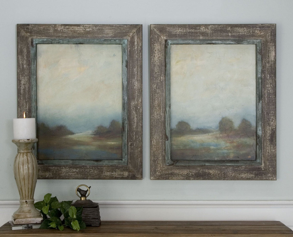 Uttermost Morning Vistas Framed Art - Set Of 2 - Home Elegance USA