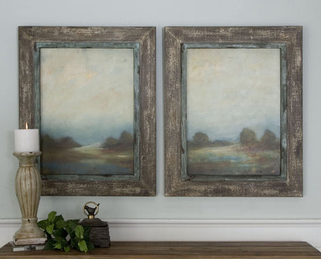 Uttermost Morning Vistas Framed Art - Set Of 2 - Home Elegance USA