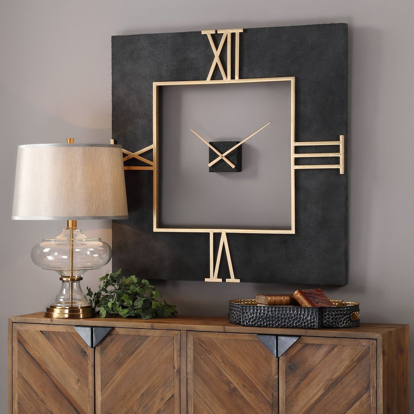 Uttermost Mudita Square Wall Clock - Home Elegance USA