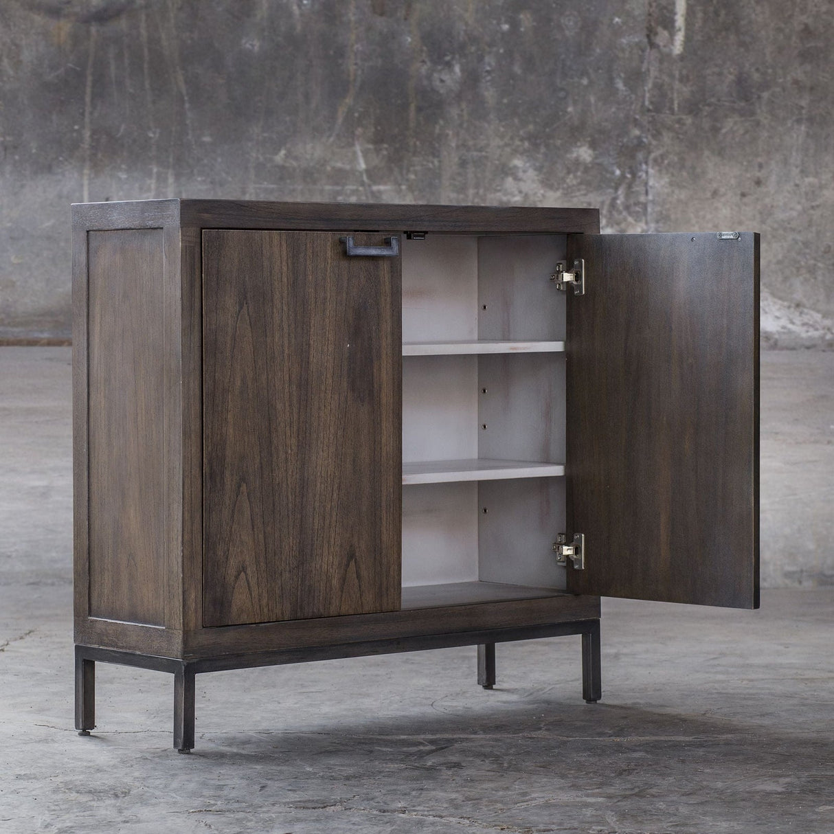 Uttermost Nadie Light Walnut Console Cabinet - Home Elegance USA