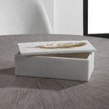 Uttermost Nephele White Stone Box - Home Elegance USA