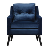 Uttermost O'Brien Blue Velvet Armchair - Home Elegance USA