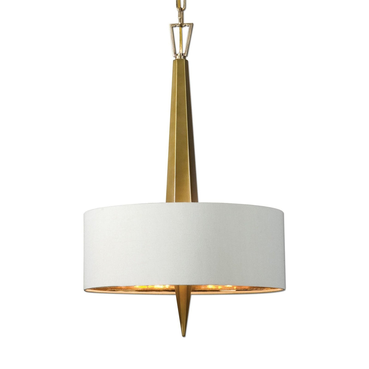 Uttermost Obeliska 3 Light Gold Chandelier - Home Elegance USA