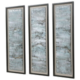 Uttermost Ocean Swell Painted Metal Art - Set Of 3, 3 Cartons - Home Elegance USA