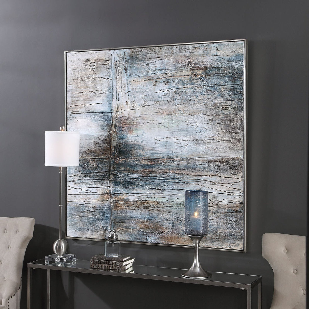 Uttermost Open Seas Hand Painted Canvas - Home Elegance USA