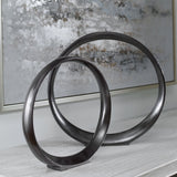 Uttermost Orbits Ring Sculptures - Set Of 2 - Home Elegance USA