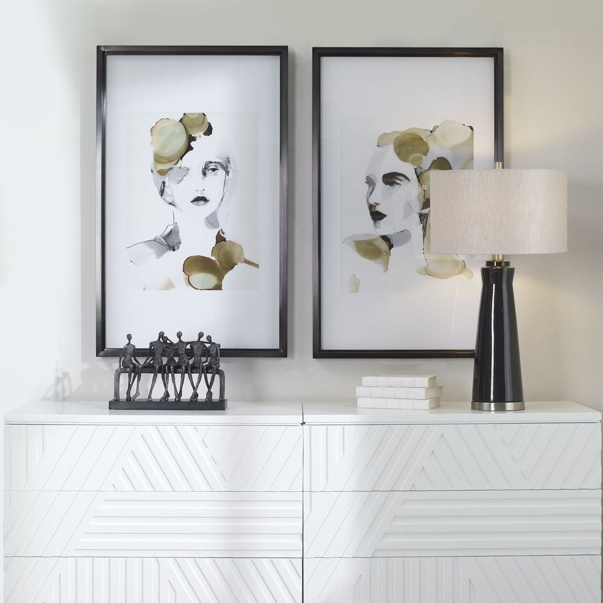 Uttermost Organic Portrait Framed Prints - Set Of 2 - Home Elegance USA