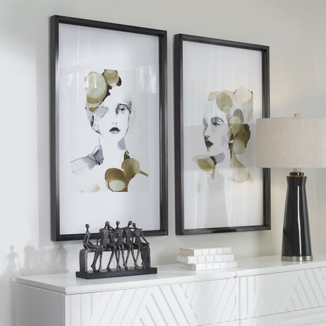 Uttermost Organic Portrait Framed Prints - Set Of 2 - Home Elegance USA