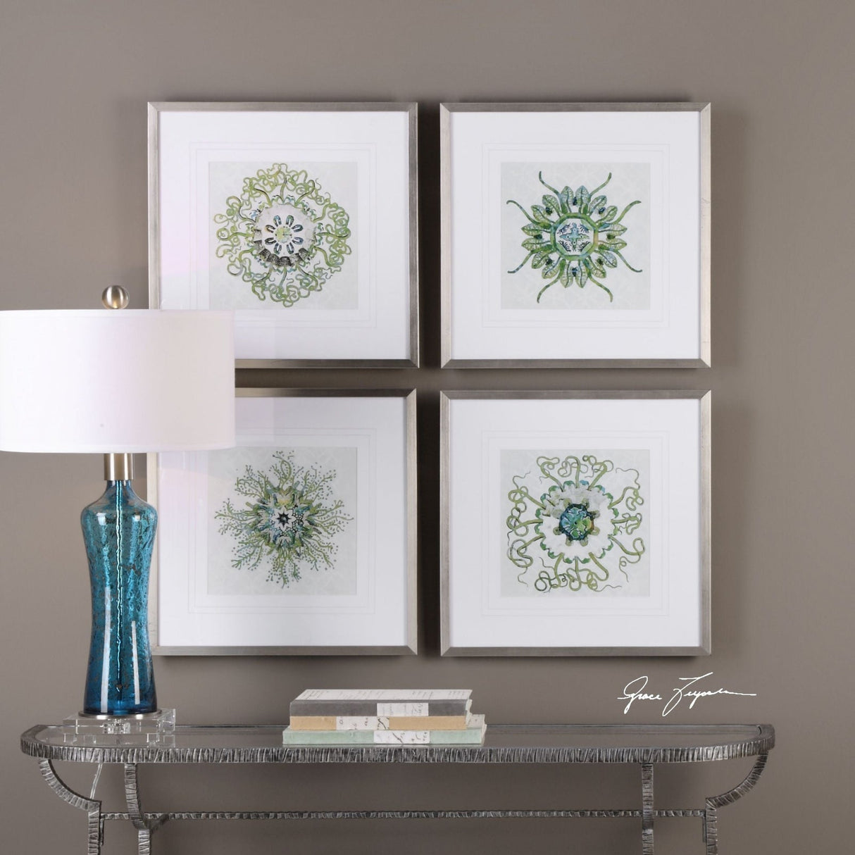 Uttermost Organic Symbols Print Art - Set Of 4 - Home Elegance USA