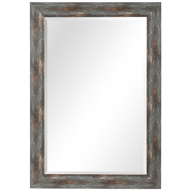 Uttermost Owenby Rustic Silver & Bronze Mirror - Home Elegance USA