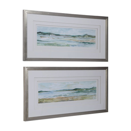 Uttermost Panoramic Seascape Framed Prints - Set Of 2 - Home Elegance USA