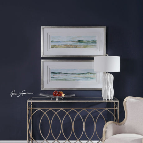 Uttermost Panoramic Seascape Framed Prints - Set Of 2 - Home Elegance USA