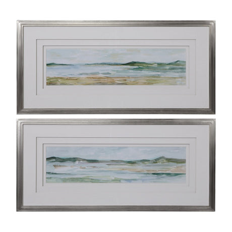 Uttermost Panoramic Seascape Framed Prints - Set Of 2 - Home Elegance USA