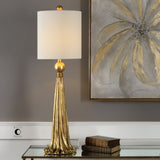 Uttermost Paravani Metallic Gold Lamp - Home Elegance USA