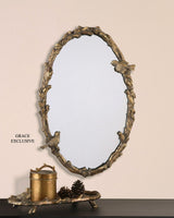 Uttermost Paza Oval Vine Gold Mirror - Home Elegance USA