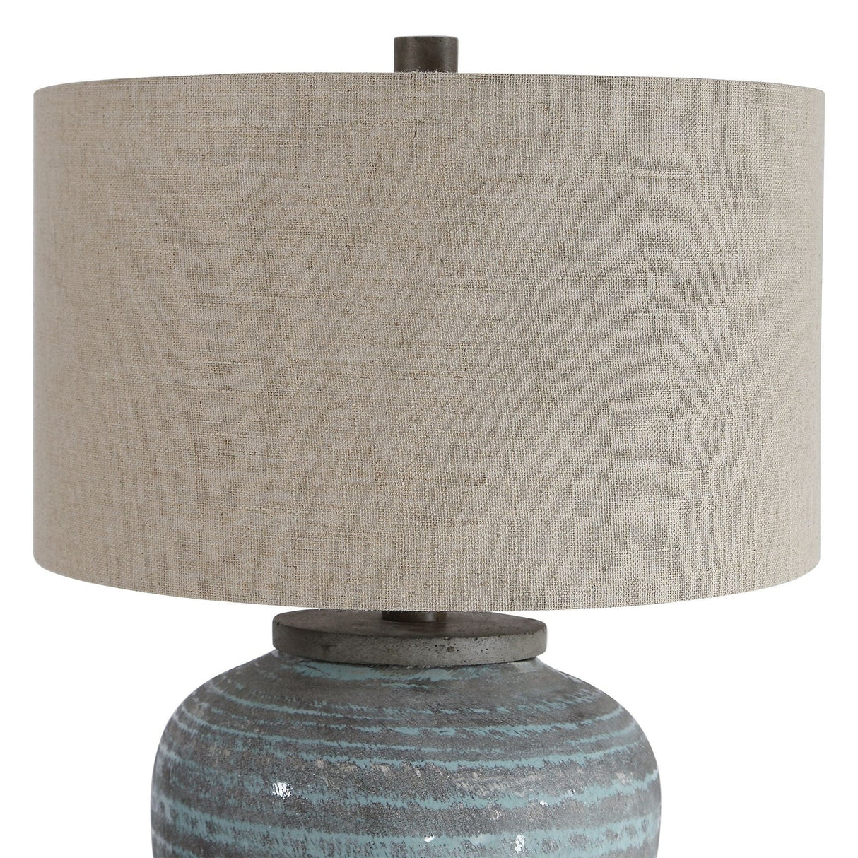 Uttermost Pelia Light Aqua Table Lamp - Home Elegance USA