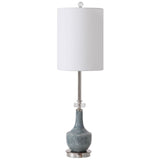 Uttermost Piers Mottled Blue Buffet Lamp - Home Elegance USA