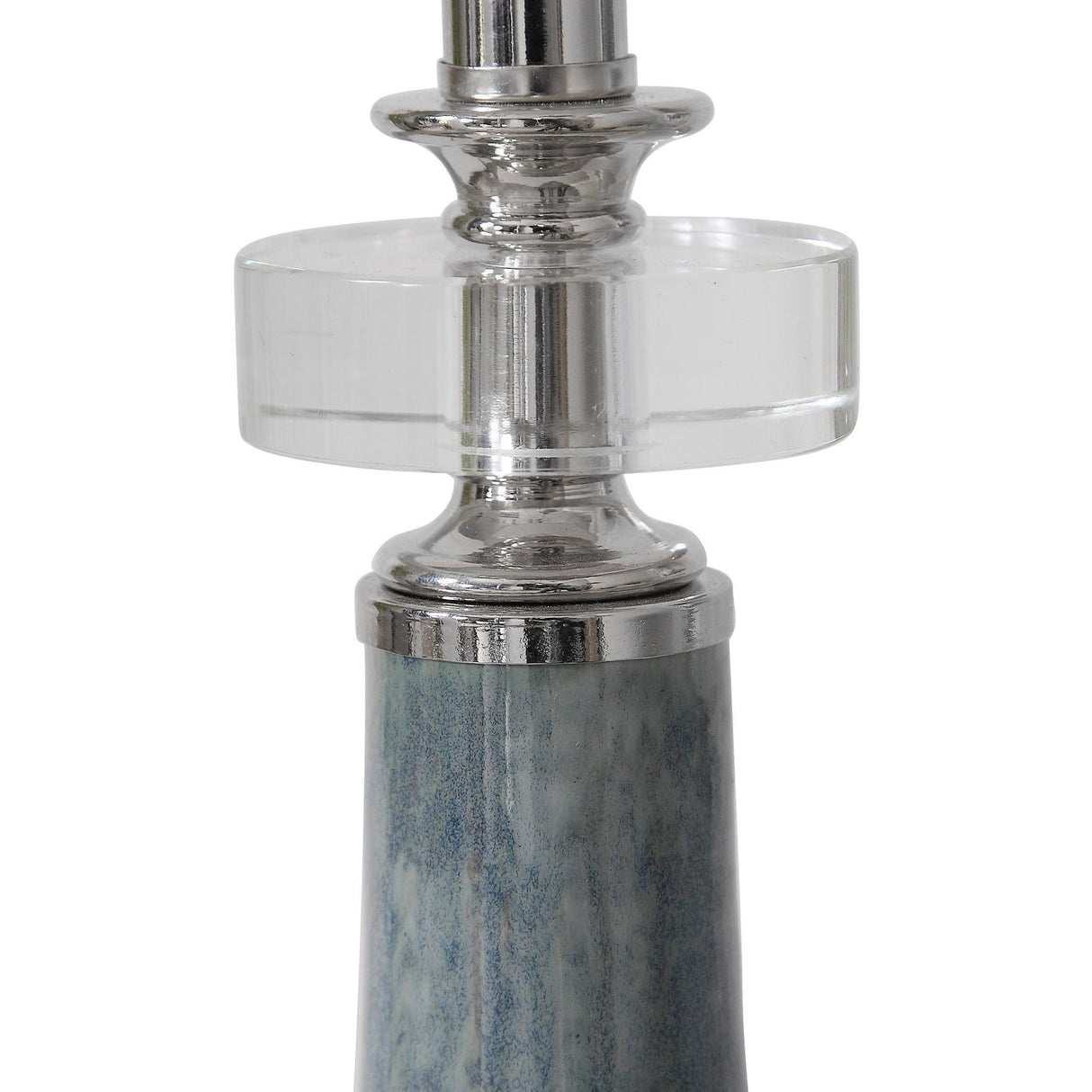 Uttermost Piers Mottled Blue Buffet Lamp - Home Elegance USA