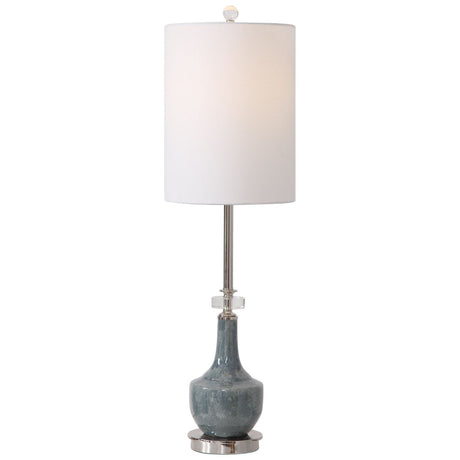 Uttermost Piers Mottled Blue Buffet Lamp - Home Elegance USA