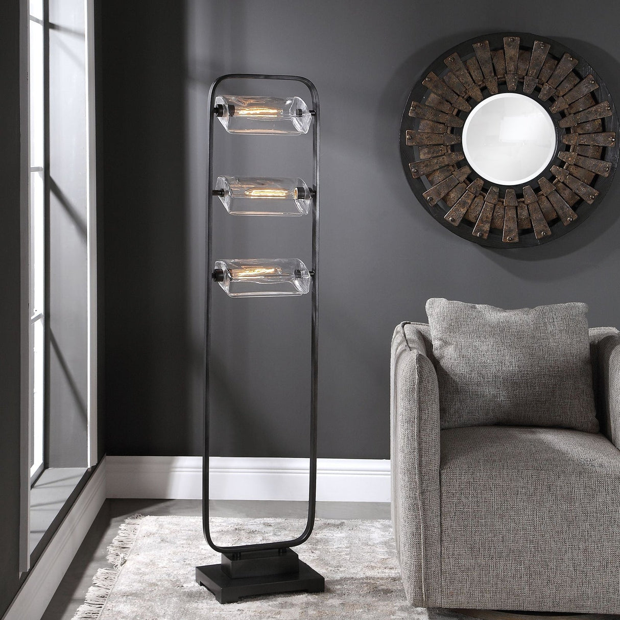 Uttermost Pilato Industrial Floor Lamp - Home Elegance USA