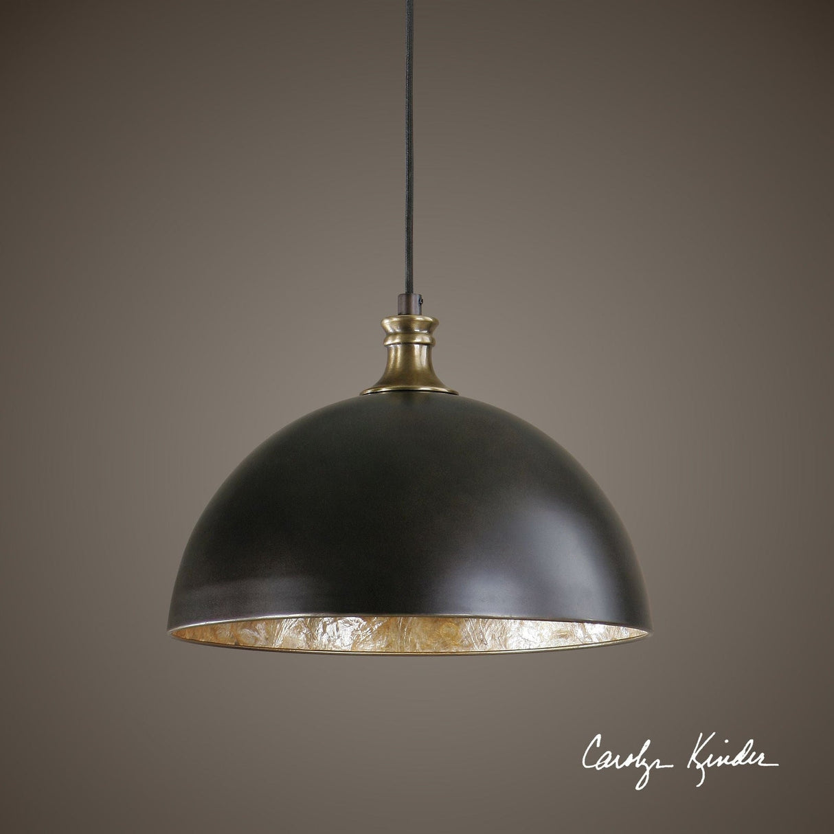Uttermost Placuna 1 Light Bronze Pendant - Home Elegance USA