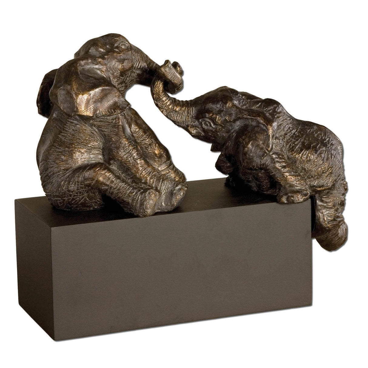 Uttermost Playful Pachyderms Bronze Figurines - Home Elegance USA