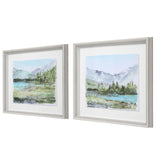 Uttermost Plein Air Reservoir Watercolor Prints - Set Of 2 - Home Elegance USA