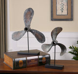 Uttermost Propellers Rust Sculptures - Set Of 2 - Home Elegance USA
