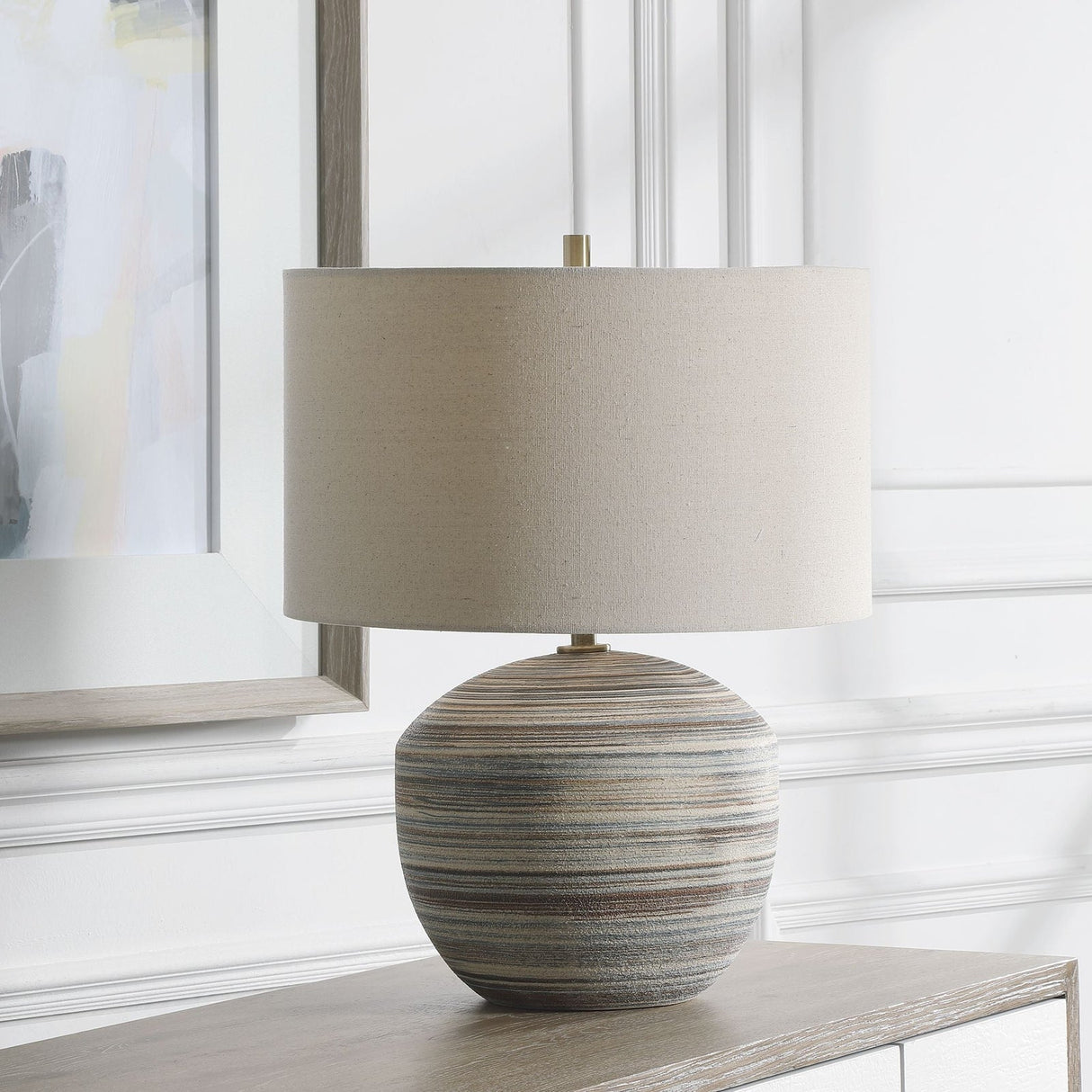 Uttermost Prospect Striped Accent Lamp - Home Elegance USA