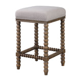Uttermost Pryce Wooden Counter Stool - Home Elegance USA
