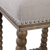 Uttermost Pryce Wooden Counter Stool - Home Elegance USA