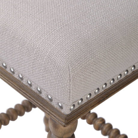 Uttermost Pryce Wooden Counter Stool - Home Elegance USA