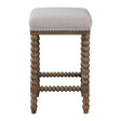 Uttermost Pryce Wooden Counter Stool - Home Elegance USA