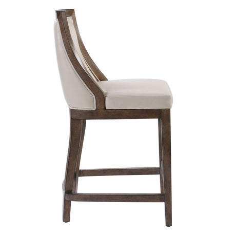 Uttermost Purcell Leather Counter Stool - Home Elegance USA
