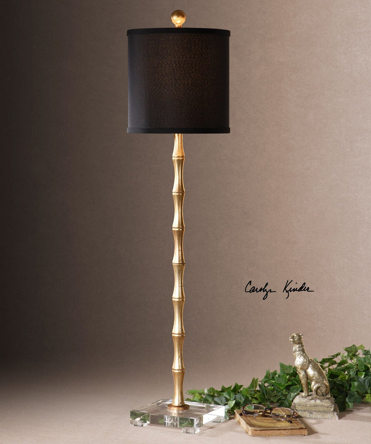 Uttermost Quindici Metal Bamboo Buffet Lamp - Home Elegance USA