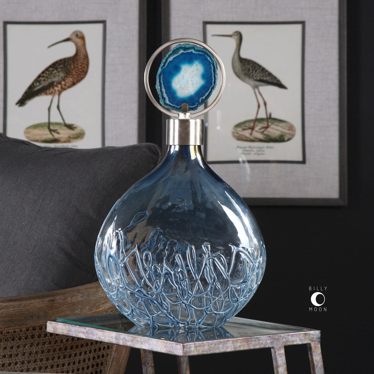Uttermost Rae Sky Blue Vase - Home Elegance USA