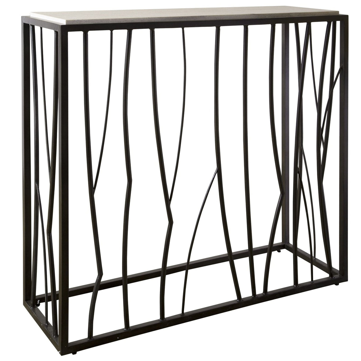 Uttermost Reed Travertine Console Table - Home Elegance USA