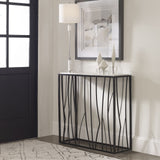 Uttermost Reed Travertine Console Table - Home Elegance USA