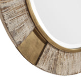 Uttermost Reuben Gold Round Mirror - Home Elegance USA