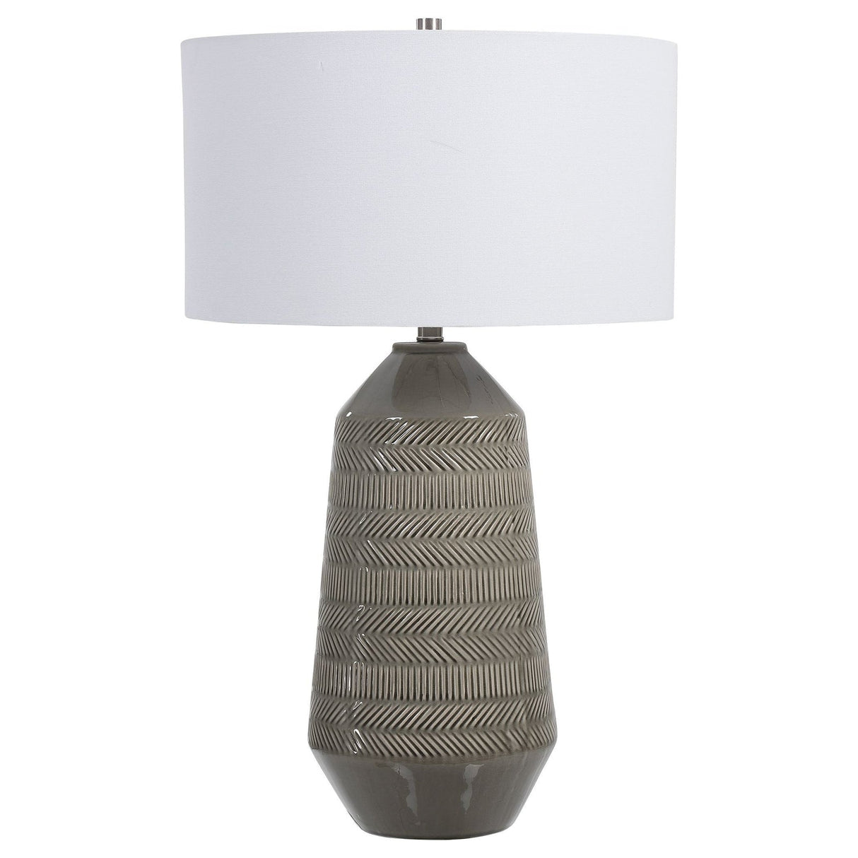 Uttermost Rewind Gray Table Lamp - Home Elegance USA