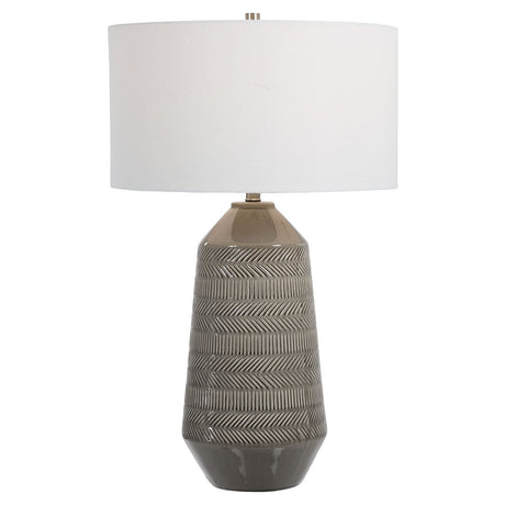 Uttermost Rewind Gray Table Lamp - Home Elegance USA