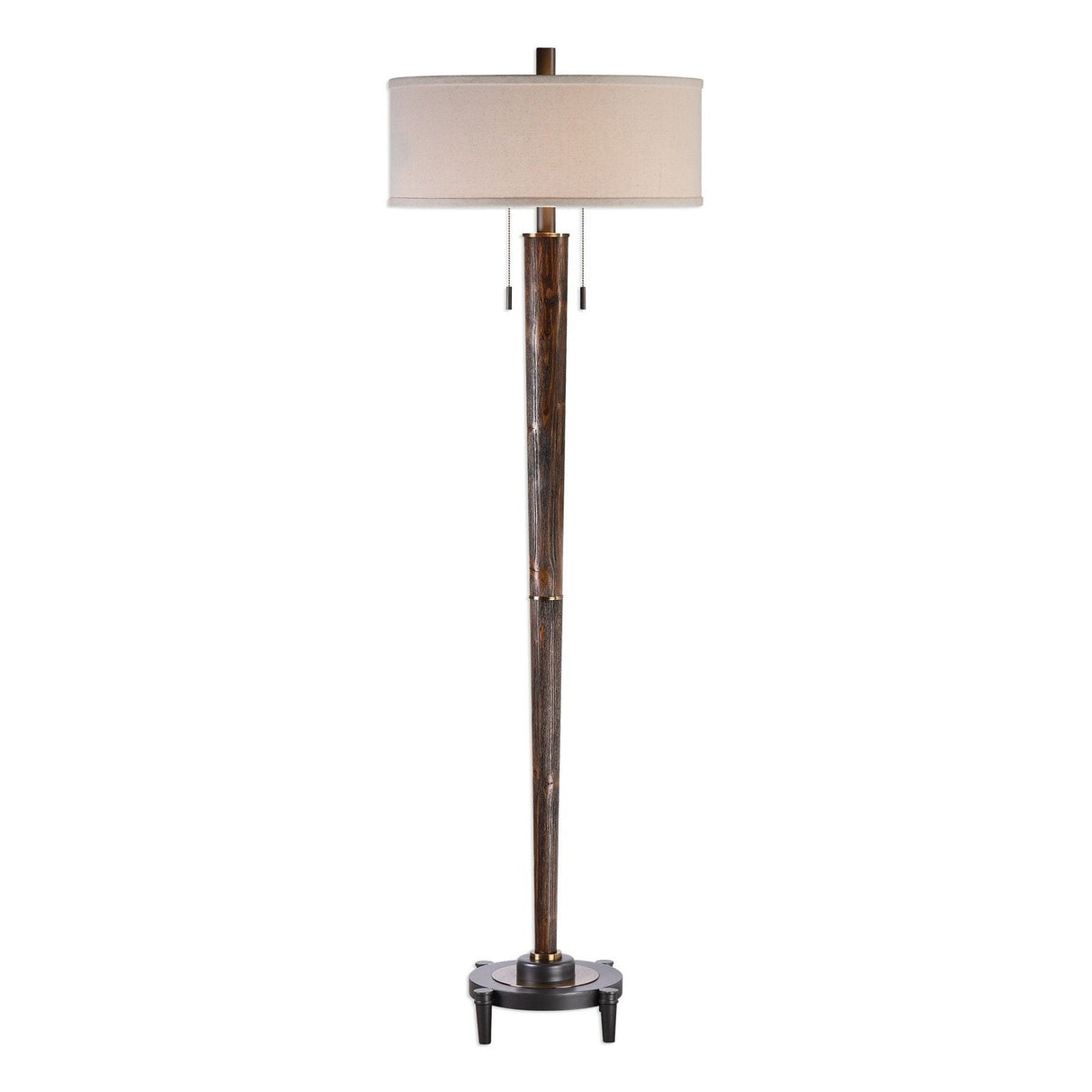 Uttermost Rhett Burnished Oak Floor Lamp - Home Elegance USA