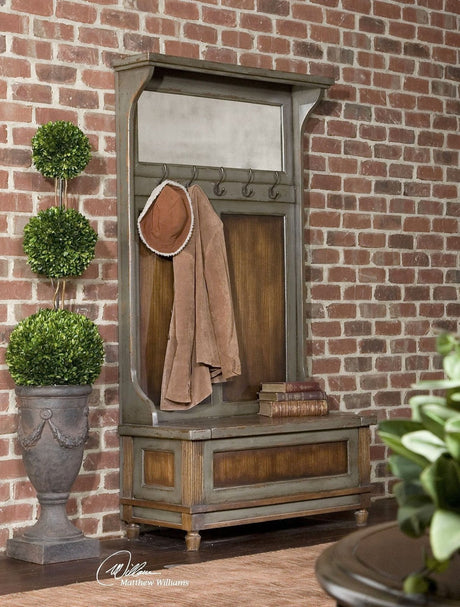 Uttermost Riyo Distressed Hall Tree - Home Elegance USA