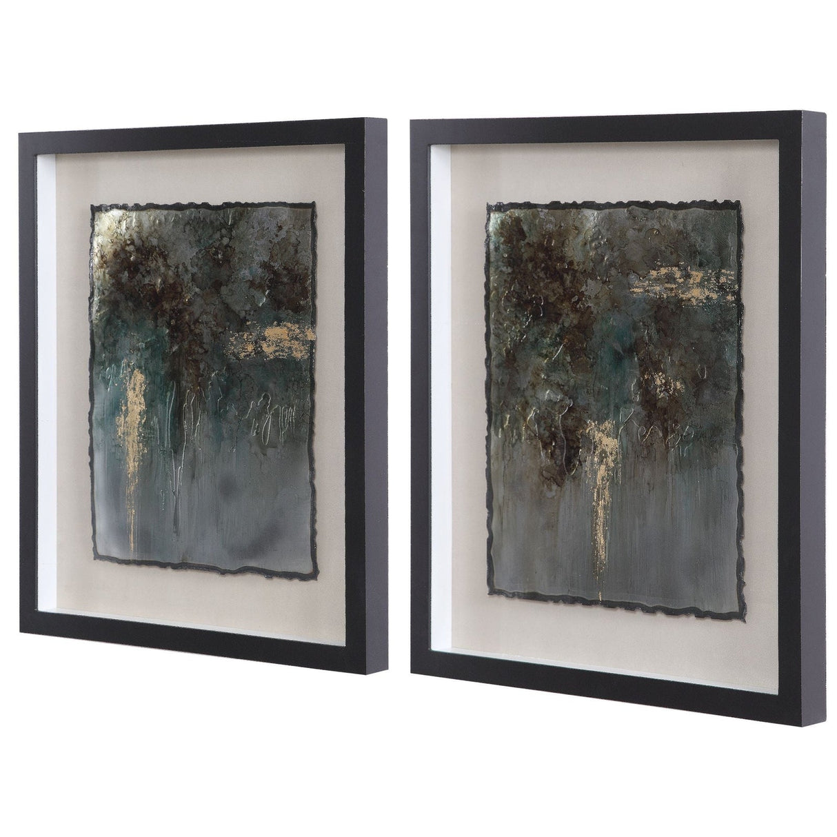 Uttermost Rustic Patina Framed Prints - Set Of 2 - Home Elegance USA